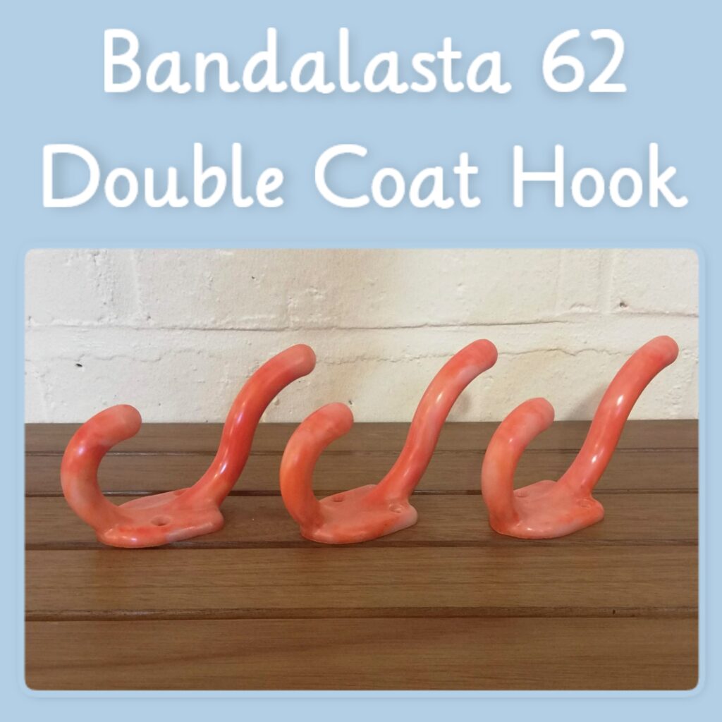Bandalasta 62 hat & coat hook orange marble