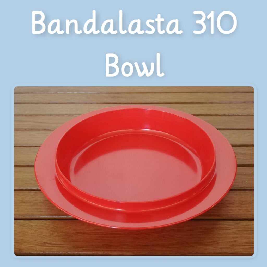 bandalasta fiesta 310 dished bowl red