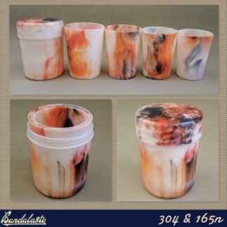 304N nesting tumblers in case