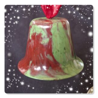 claret & green marble bandalasta bauble