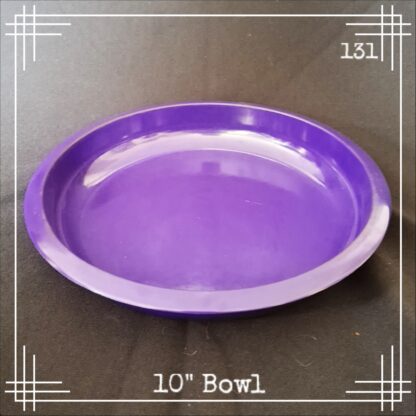 Bandalasta 113 floating candle dish 10" dia dark violet