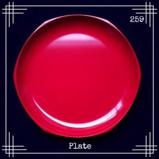 Fiesta 259 rounded hexagonal plate 9.25 inch dia red