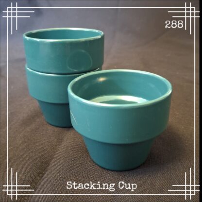 288 stacking espresso cup forest green