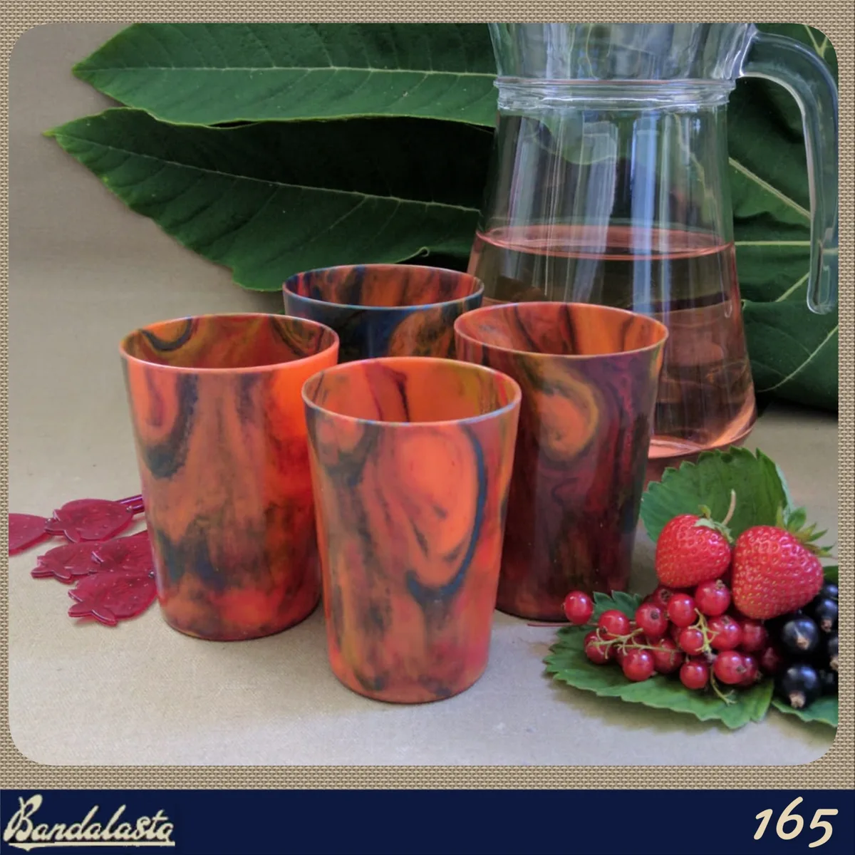 bandalasta 165 nesting tumblers stirrup cup bandarouge