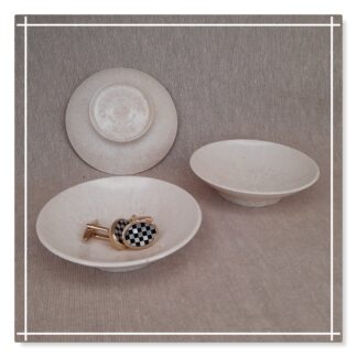 bandalasta 129 pin dish ivory