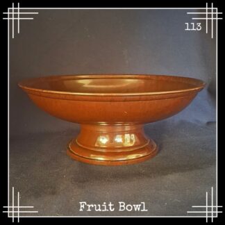 Bandalasta 113 fruit dish mottle brown bakelite bowl