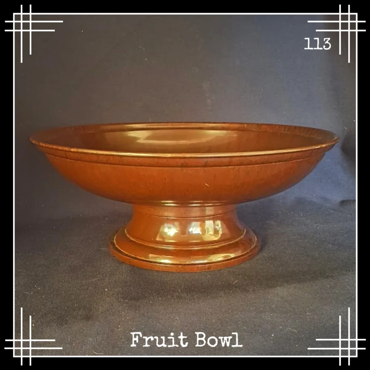 Bandalasta 113 fruit dish mottle brown bakelite bowl