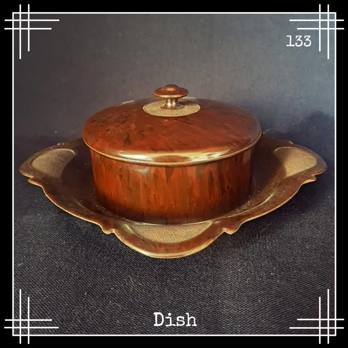 Bandalasta 133 covered butter serving dish