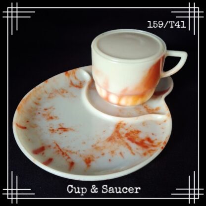 bandalasta cup, breakfast tennis saucer plate and storage pot