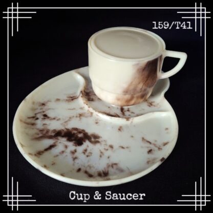 bandalasta cup, breakfast tennis saucer plate and storage pot