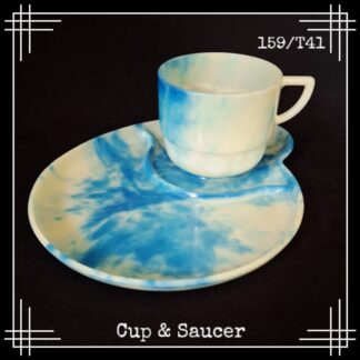 bandalasta 159 nesting tea cup and breakfast tennis saucer plate