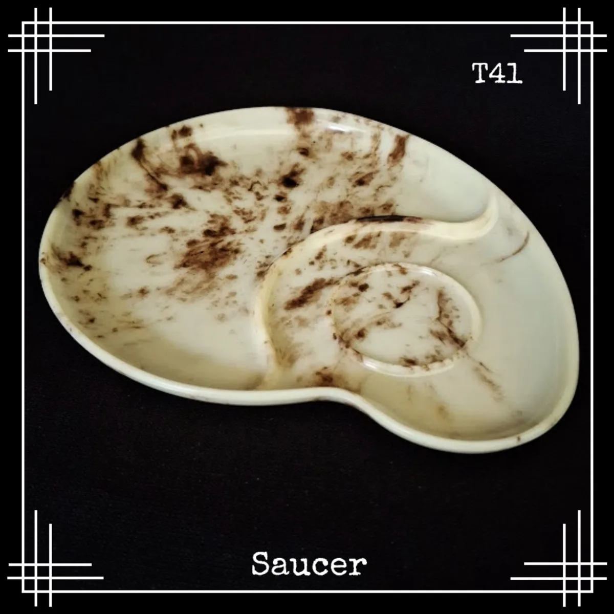 bandalasta T41 breakfast tennis saucer plate