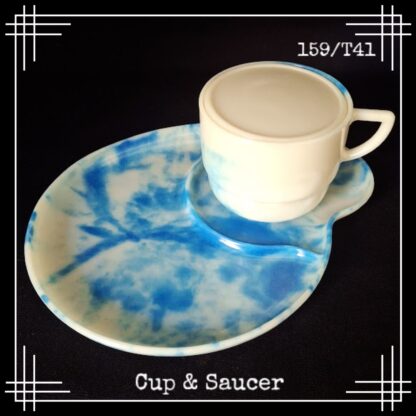 bandalasta cup, breakfast tennis saucer plate and storage pot