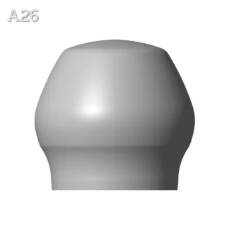 Knob A26 shape plain