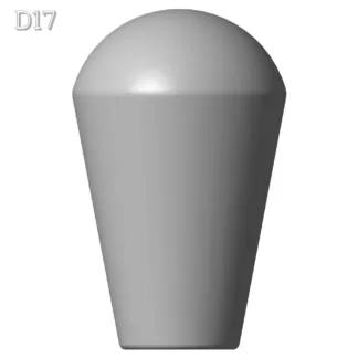 Knob D17 shape plain